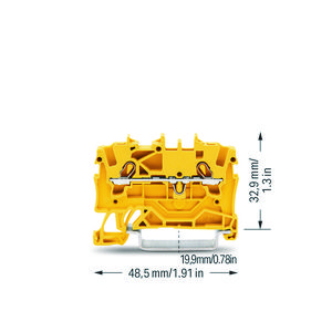 2-draads rijg 1,5mm² voor Ex e II-geel VVE=100