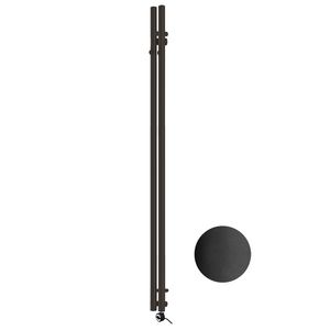 Buisradiator Tubo Hook E-Comfort 1200x95mm 200W Mat Zwart