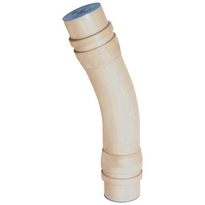 PVC bocht 22° 160mm PN10 2LB3 creme