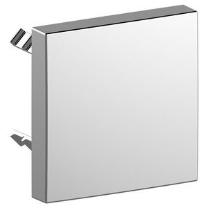 Afdekkap chroom voor buisonderbreker vierkant 90x90mm