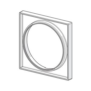 Bluebox rozetverlenging 15mm vierkant 170mm
