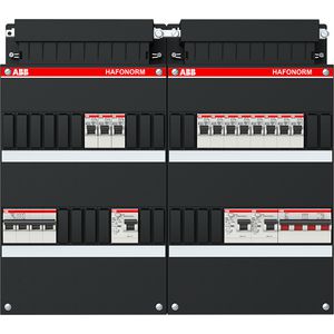 Installatiekast 11x achter 3x 30mA = HS + D 3-fasen