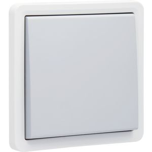 Spuitwaterdichte 2-polig schakelaar 10A / 250V insteekklemmen grijs excl. montagedoos