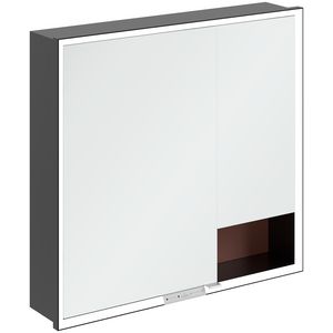 Inbouw-spiegelkast My View+ 800x750x168mm Wine Red