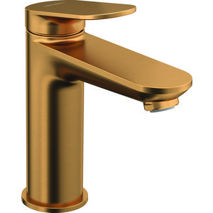 Wave 1-hendel wastafelmengkraan M brons geborsteld sprong 122mm