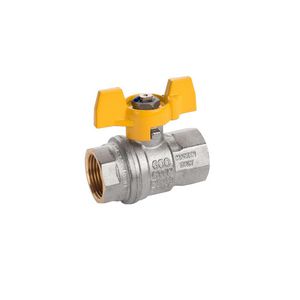 Gaskogelkraan DN15 F/F 1/2" + Vlinderhendel