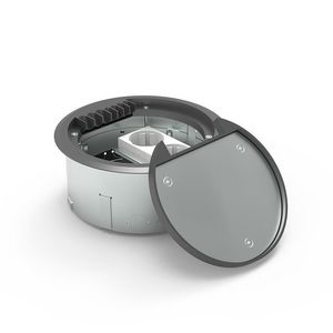 Vloerpot instort 75mm 2x WCD 2x M45 leeg rond diam.161