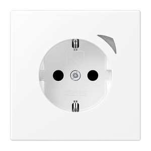 Wandcontactdoos LS990 sneeuwwit mat Saf.+ HOME