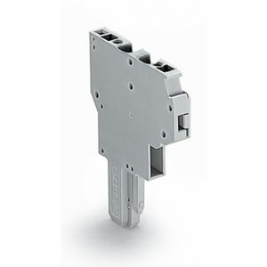 2-draads female steker CAGE CLAMP 4mm² grijs VVE=100