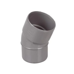 Wadal PVC lijm bocht 22° 50mm grijs mof/spie BC