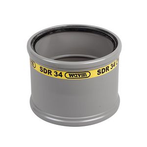 Wafix PVC manchet steekmof 250mm SN8 grijs