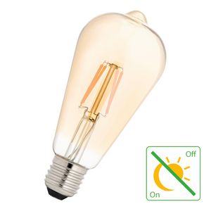 LED-lamp Day/night sensor FIL ST64 E27 4W 29W 300lm 822 goud