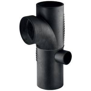 T-stuk verlopend dubbel 110x90x56mm rechts polyethyleen (PE) Silent-db20 geluidsarm