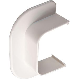 Eindstuk plafond/wand 90x65mm wit PVC RAL9010