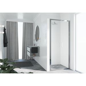 Deur Zeph 2.0 2B 66 2-Delige Klapde.66-72 Helder Glas Chroom