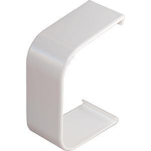 Zak a 10st. koppelstuk 125x75mm wit PVC RAL9010