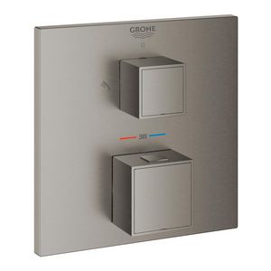 Afbouwdeel Grohtherm Cube omstel hoofd/handdouche hard graphite geborsteld (mat donker grijs)