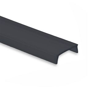 Afdekkap C52 L=2mtr. voor profiel PO17/PO23 zwart/mat