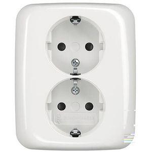Wandcontactdoos ra dubbel kv inb R-alpin 2TKA00003898 (202 EUJB-214)