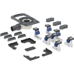 Douchesifon met zeven steunpoten geïntegreerd voor CleanFloor30 douchevloer waterslothoogte 50mm