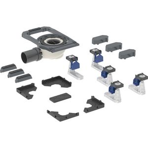 Douchesifon met vijf steunpoten geïntegreerd voor CleanFloor30 douchevloer waterslothoogte 50mm