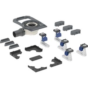 Douchesifon met vijf steunpoten geïntegreerd voor CleanFloor30 douchevloer waterslothoogte 50mm