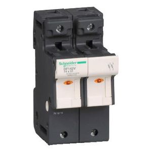 Zekeringhouder+Indicator 2P 50A Zekeringmaat 14x51mm VVE=3