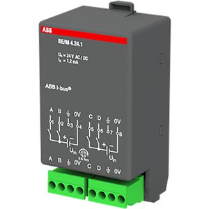 Binaire ingangsmodule KNX 4-voudig 12/24V AC/DC