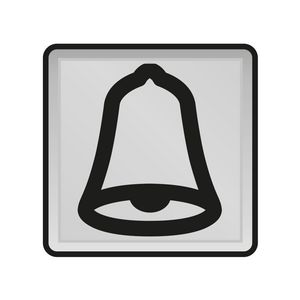 Belsymbool spuitwaterdichte controleschakelaars/drukknoppen