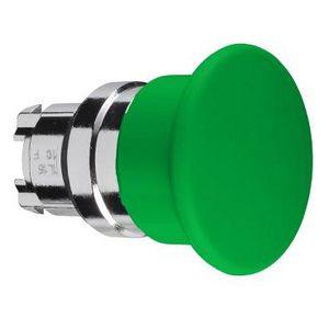 Drukknop paddestoel 40mm Terugvering 22mm Groen chroom