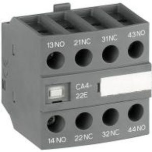 Hulpcontactblok frontmontage 4blok 2NO+2NC AF26 AF38