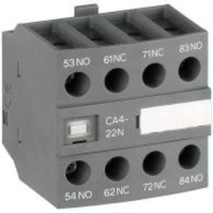 Hulpcontactblok frontmontage 4blok 1NO+3NC NF22 NF40