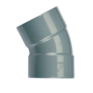 Wadal PVC lijm bocht 30° 110mm grijs mof/mof