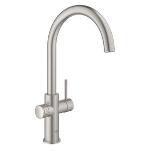 Red duo keukenmengkraan supersteel (rvs look) incl. c-uitloop+combiboiler