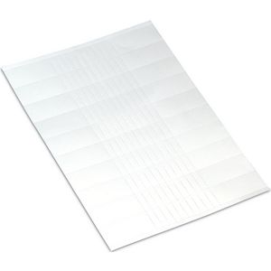 Kartonnen schildjes laserprinters 9,5x25mm wit 209-113