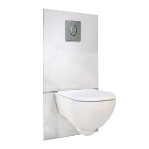 Closetelement m. vermaler SANIWALL Pro UP Style Carrara marmer