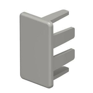 Eindstuk 15x30mm polyvinylchlorid steengrijs VVE=10