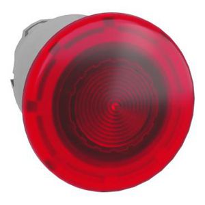 Kop verlichte drukknop 40 drukken-trekken 22mm Rood z. ma