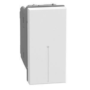 Light Now axiale kruisschakelaar 10AX - 1 module - wit