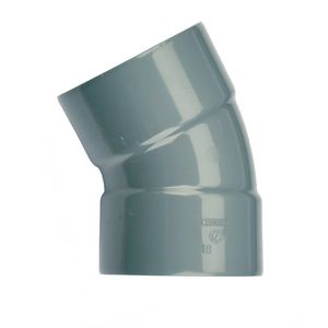 Wadal PVC lijm bocht 30° 110mm grijs mof/mof