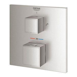 Afbouwdeel Grohtherm Cube omstel douche&baduitloop supersteel (rvs look)