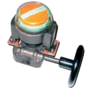 Limit switch for handle/worm gear