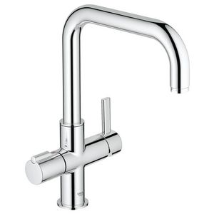 Keukenmengkraan red 3-in-1 chroom u-uitloop losse kraan excl. boiler