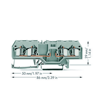 4-draads basisklem rail 35x15+35x7,5 4mm² 281-656 VVE=50