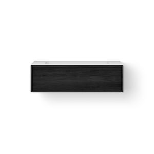 Solid Frame 120cm 1 lade 1 wasbak black