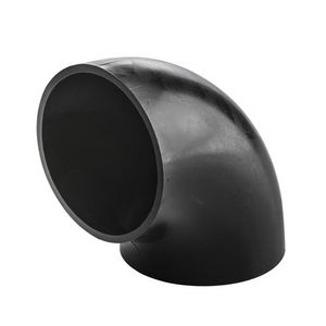 PE bocht 90° 160mm PN4 kleine straal zwart