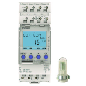 Schemerschakelaar met opbouw-lichtsensor 1 kanaal
