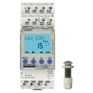 Schemerschakelaar met inbouw-lichtsensor 1 kanaal