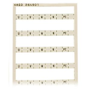 Mini WSB-markeringskaart als kaart bedrukt wit 264-901 VVE=5