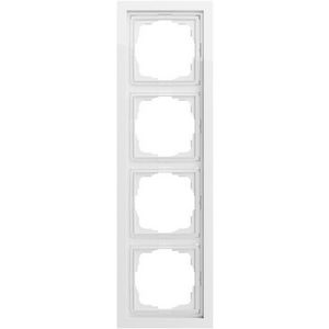 Afdekraam 4-v Gira F200 zuiver wit